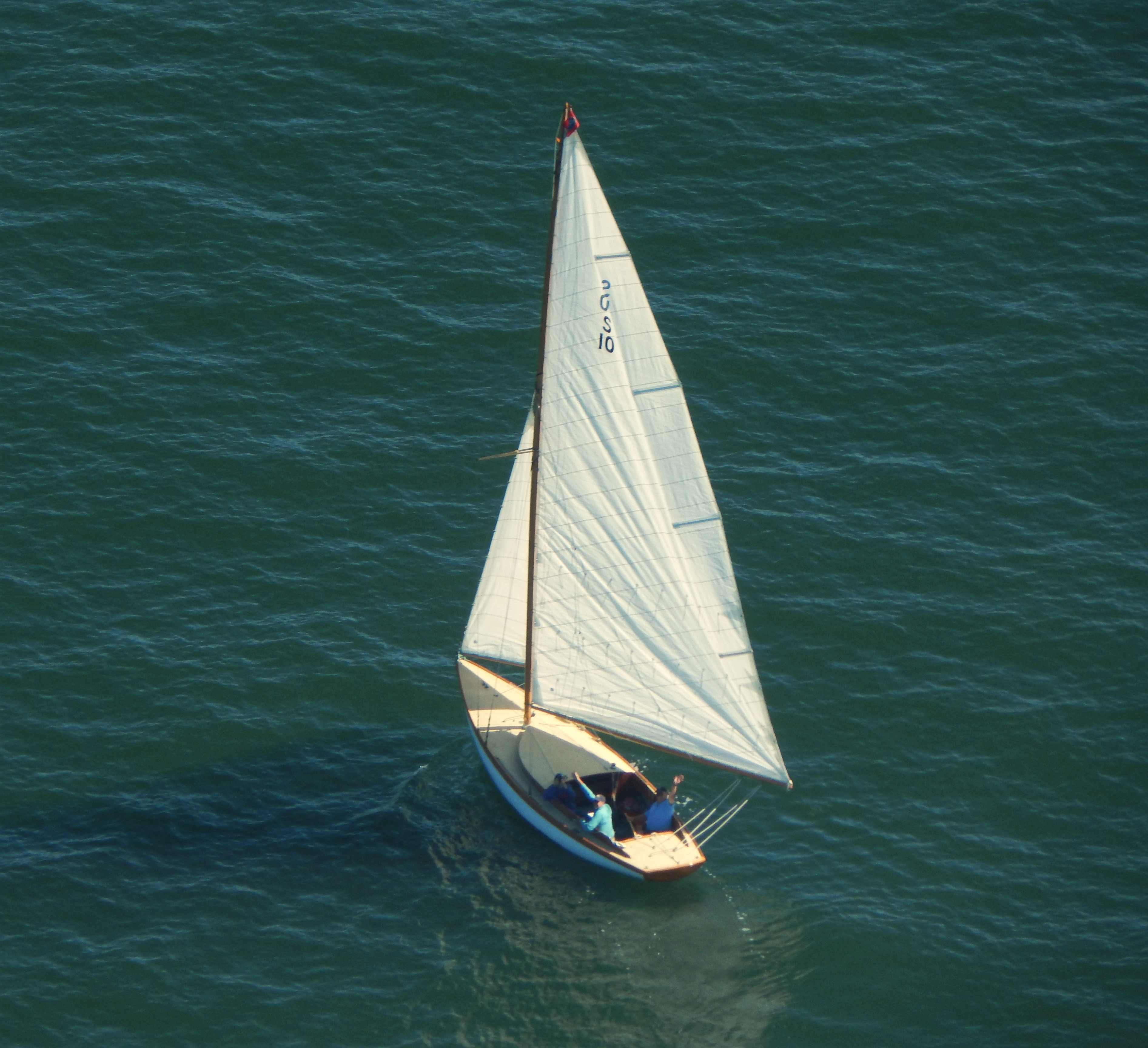 Sailboat underway